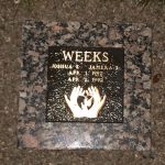Square Baby headstone